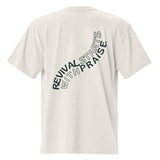 Oversized faded t-shirt (back print)